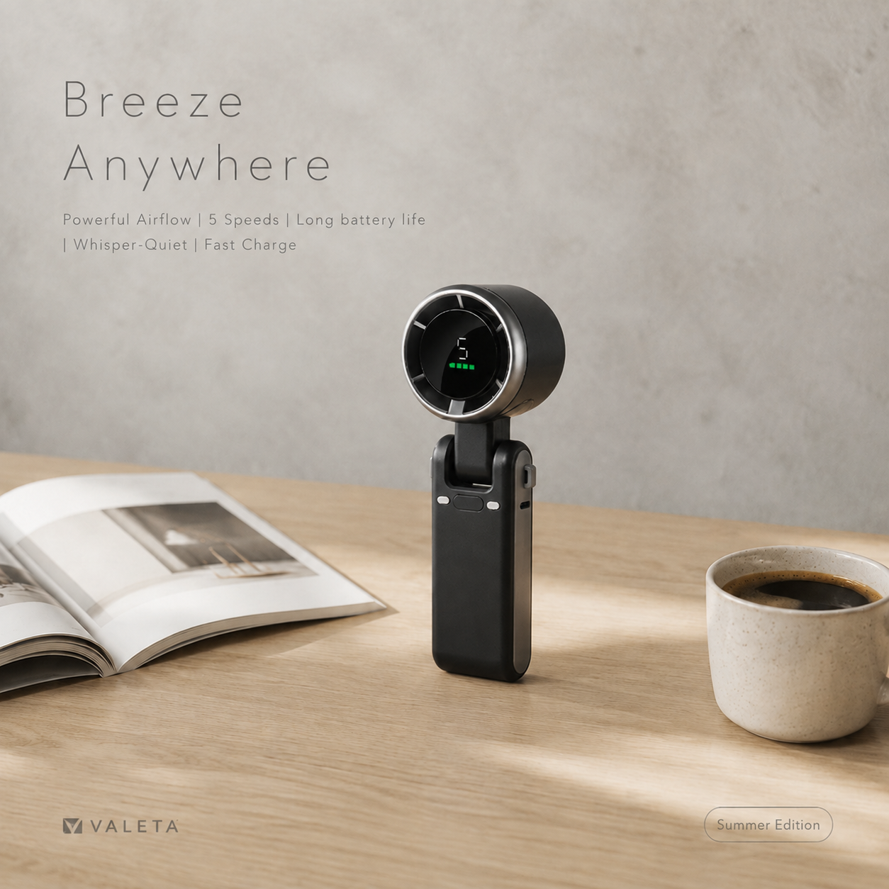 Portable Turbo Fan-Obsidian Black