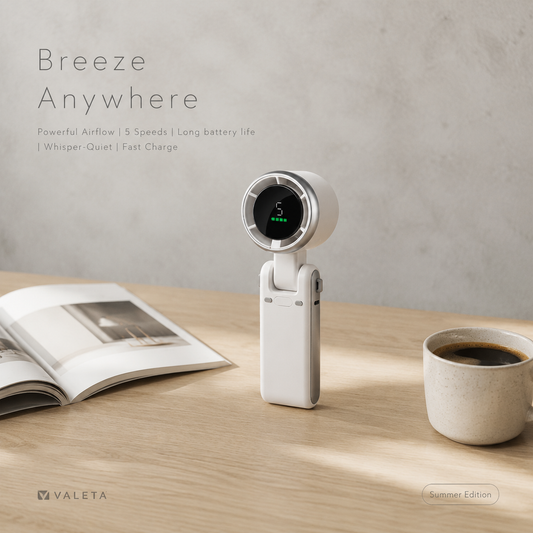 Portable Turbo Fan-Pearl White