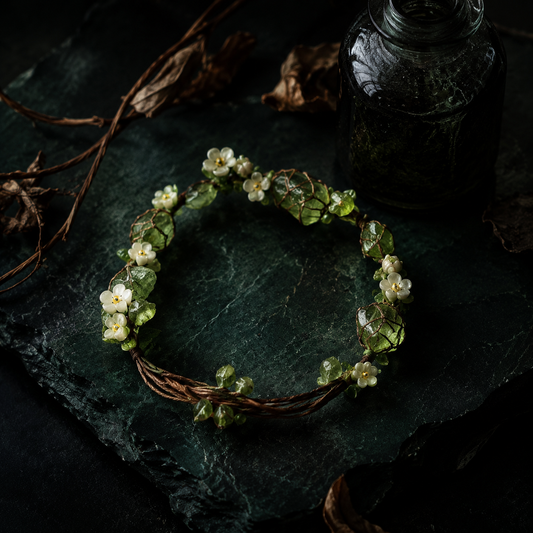 Hestia — Rooted Bloom (editorial dark)